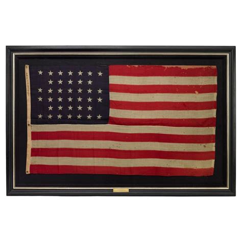 38 Star American Flag Commemorating Colorado Statehood 1876 1889 At