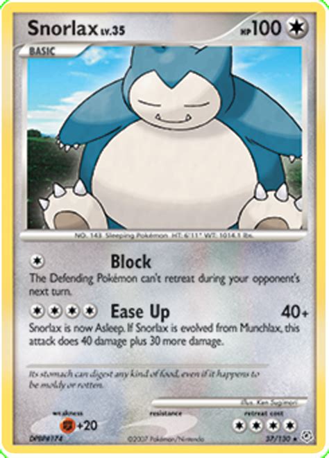 Feb 07, 2020 · welcome to the galar region with the pokémon tcg: Snorlax - Diamond & Pearl #37 Pokemon Card