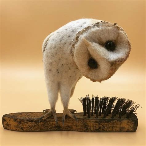 Needle Felt Artist Brings Old Brushes Back To Life By Adding Cute