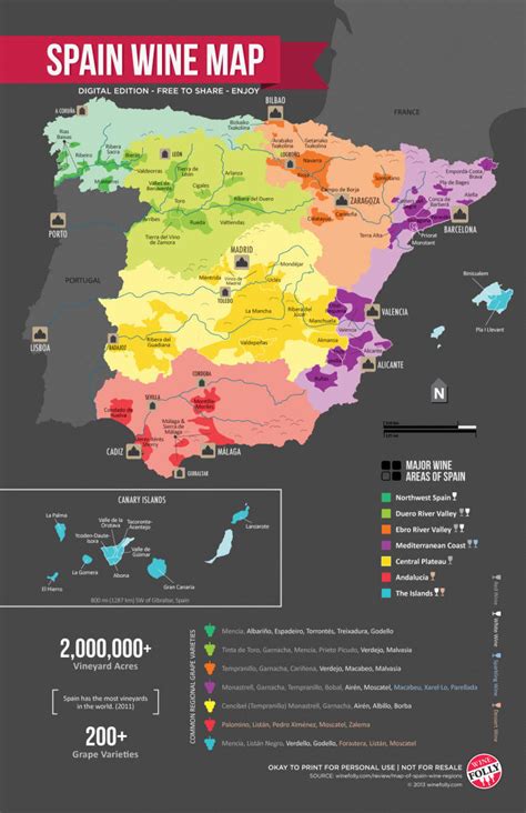 Mapa De Las Zonas Productoras De Vino En España Recetum