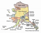 Map of Alaska and County Map