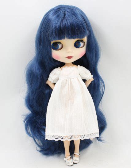 Blythe Doll Blue Purple Hair Beauty Blythe