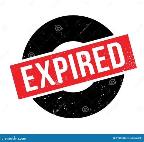 Expired Rubber Stamp Stock Vector Illustration Of Expired 99093656