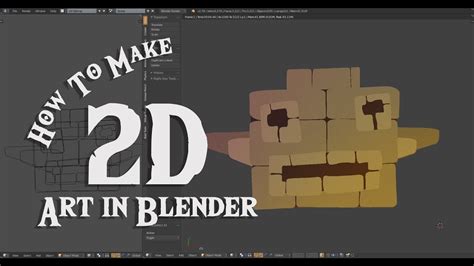 How To Make 2d Art In Blender Youtube