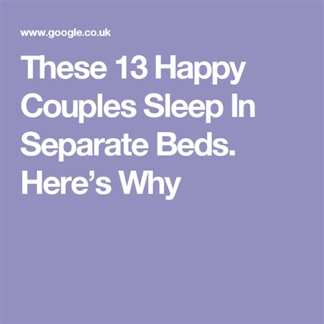 These 13 Happy Couples Sleep In Separate Beds Heres Why Couple Sleeping Happy Couple Happy