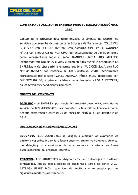Ejemplo De Carta De Servicios Profesionales Auditoria Iii Pdf Images
