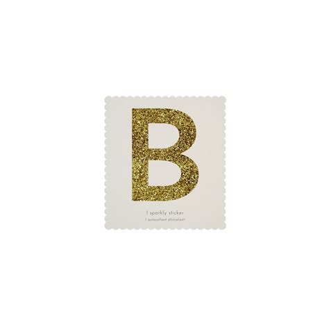 Letter B In Gold