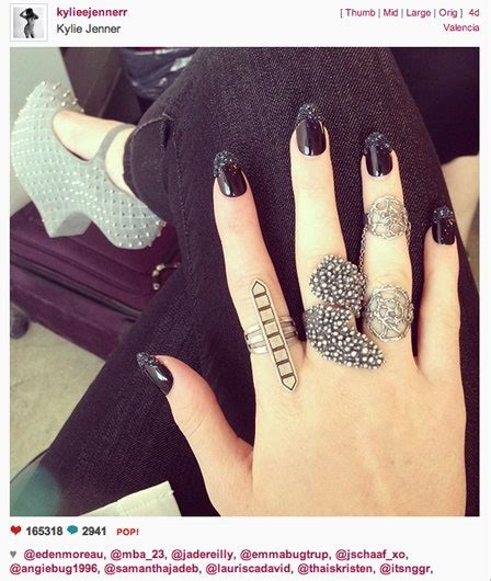 Kylie Jenner Black Nails