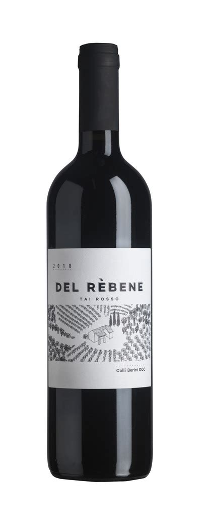 Sentori fruttati, con note di caffè e cacao. TAI Rosso Veneto 2018, Del Rèbene | Vini Rossi Camenère e Tai Rosso - Vicenza