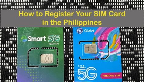 How To Register Your Sim Card In The Philippines Smart Globe Dito