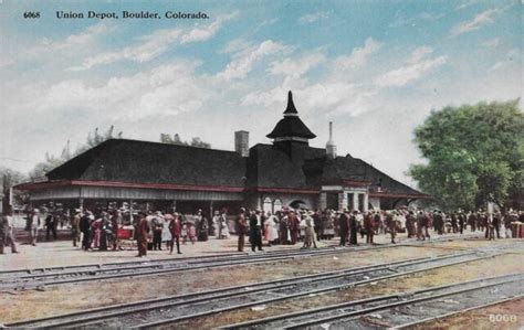 Union Station Boulder Colorado Co Vintage Postcard Postally Unused Nice