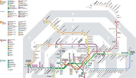 Klovat Kol Bka P V Sn Barcelona Metro System Map Zata En Vyd N J Delna