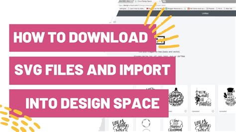 How To Download Svg Files And Import Into Cricut Design Space Youtube