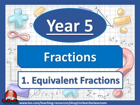Year 5 Fractions Equivalent Fractions White Rose Maths Teaching