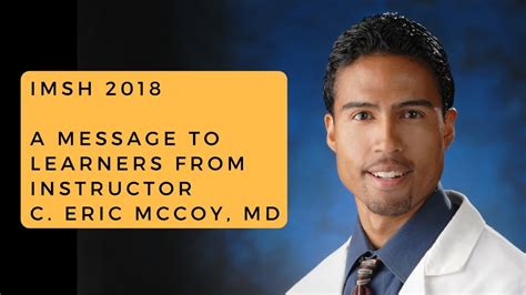 Imsh 2018 Dr Mccoy Thank You Message Youtube