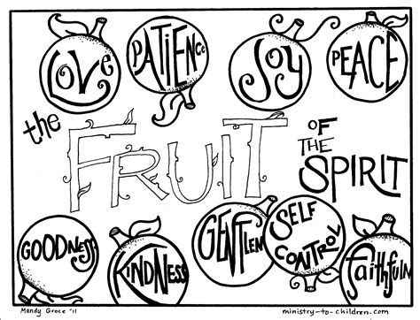 Fruits of the spirit coloring page by carolyn altman galatians 5. Fruit of the Spirit Coloring Pages (free printables ...