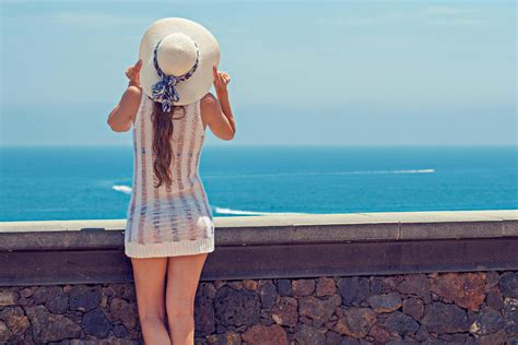 Free Stock Photo Of Back View Beach Fashion