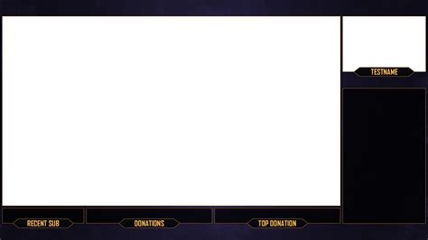 Download Twitch Stream Overlay Purple Gold Download By Twitchtv Png