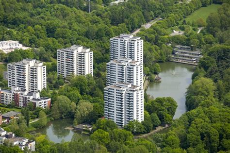 Luftaufnahme Erkrath Plattenbau Hochhaus Wohnsiedlung In Erkrath Im Bundesland Nordrhein