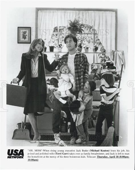 Michael Keaton And Terri Garr In Mr Mom 1983 Vintage Promo Photo Print