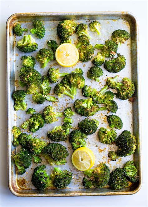 roasted broccoli with garlic and lemon wholesomelicious