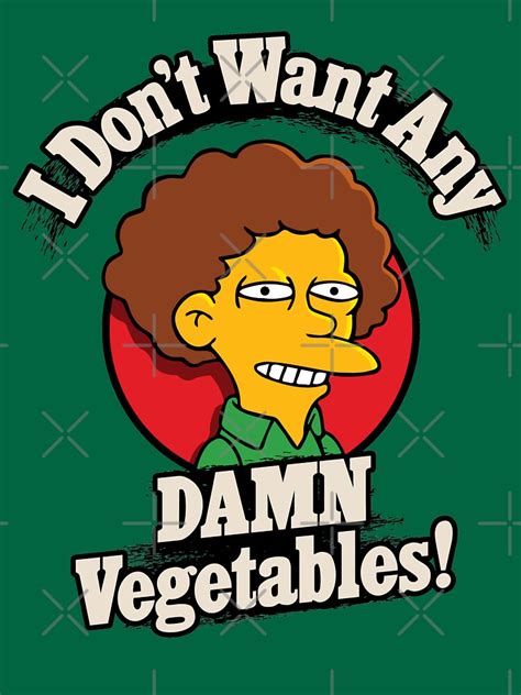 i don t want any damn vegetables t shirt by rockbottomau redbubble