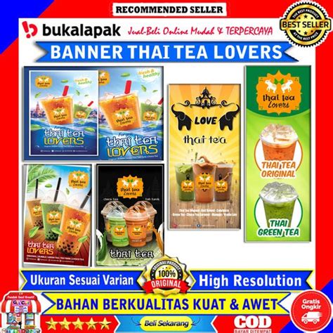 Jual Thai Tea Lovers Spanduk Banner Poster Promosi Jualan Di Lapak Cv