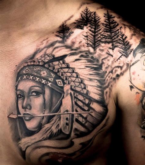 Native American Woman Indian Women Tattoo Tattoos For Women Native