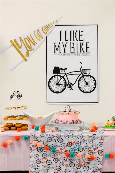 Adorable Bike Themed Birthday Party Karas Party Ideas Bike