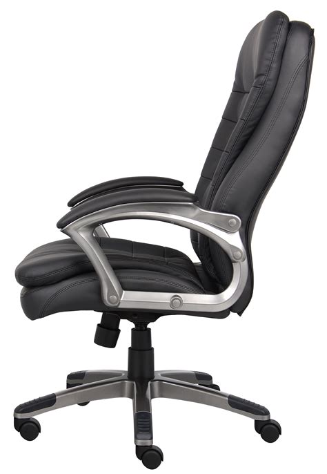 Boss High Back Executive Chair With Pewter Finished Basearms Bosschair