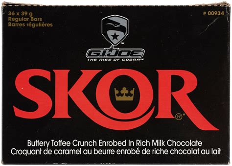 Hake's - "G.I. JOE THE RISE OF COBRA" SKOR CANDY BAR BOX UNRELEASED.