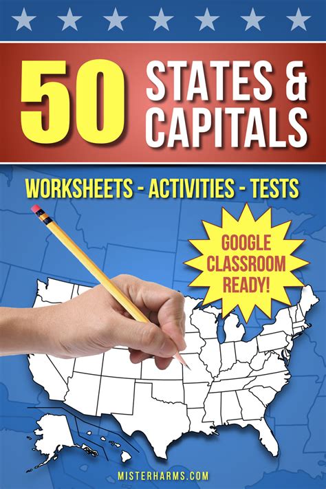 Help Your Students Learn The 50 States And Capitals Of The United
