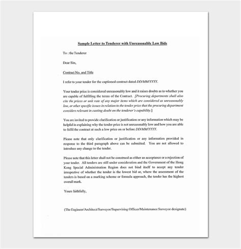 11 Bid Rejection Letter Templates