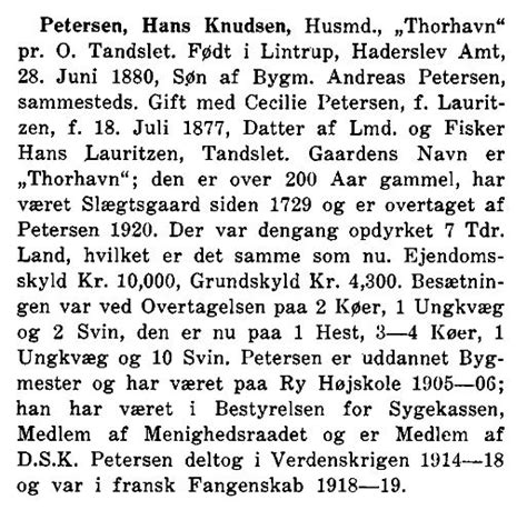 Petersen Hans Knudsen 1880 1947 Den Store Krig 1914 1918
