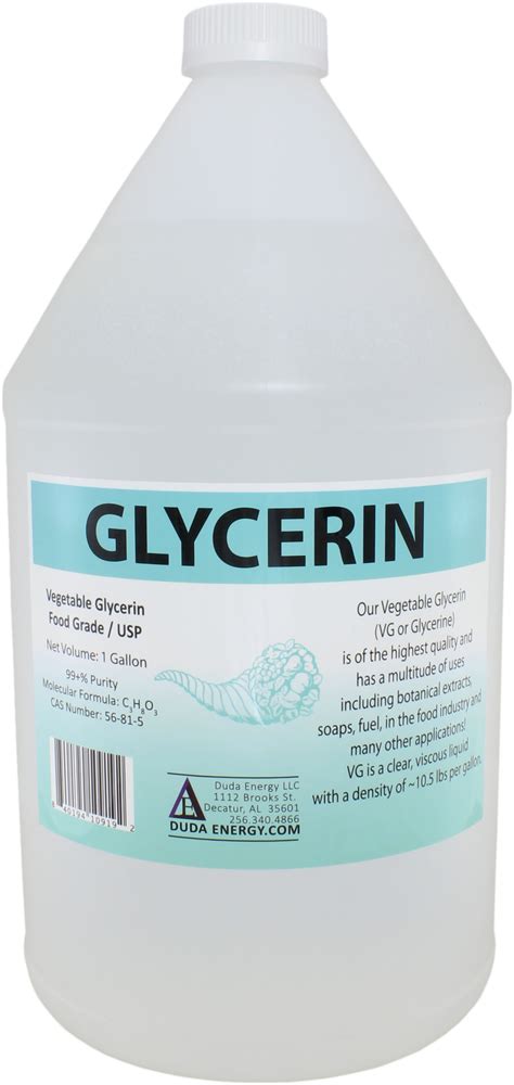1 Gallon Of Glycerin Usp Food Grade 997 Pure Derived From Palm Fruit