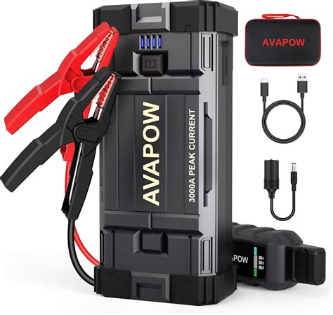 Jump Starter Portable Car Battery Pack 12v Auto Battery Charger Booster