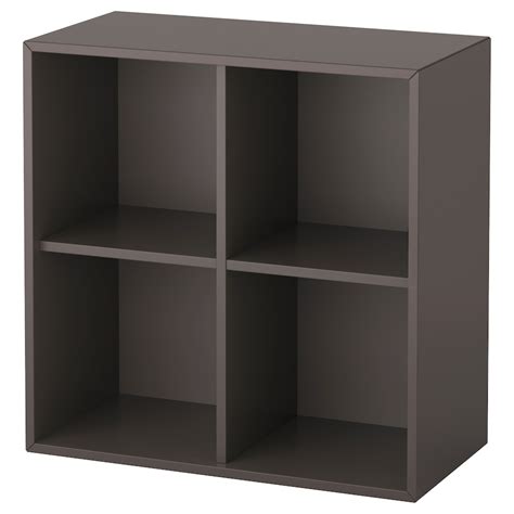 Eket Cabinet With 4 Compartments Dark Gray Ikea