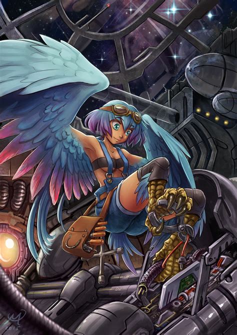 Harpy Engineer Monster Girls Know Your Meme