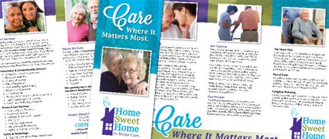Beautifully Designed Home Care Brochure