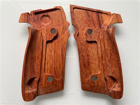 New Padauk Wood Grips For Sig Sauer P229 Checker Engraved Etsy