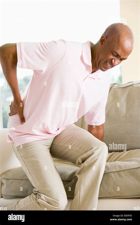 Man With Back Pain Stock Photo Alamy