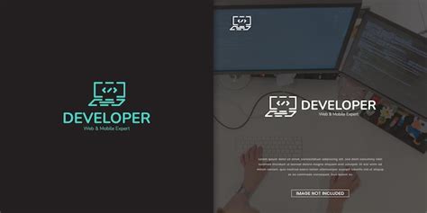 Premium Vector Developer Logo Design Template