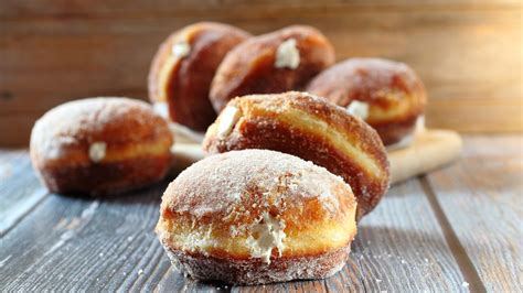 Vanilla Cream Filled Doughnuts Recipe From