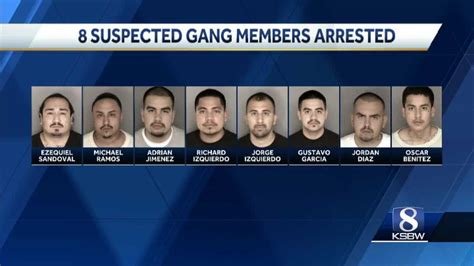Salinas Pd Arrest 8 Gang Members In Party Bust