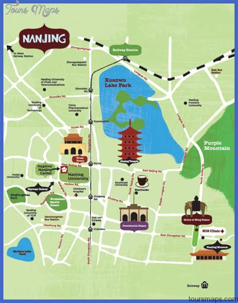 Nanjing Map Tourist Attractions