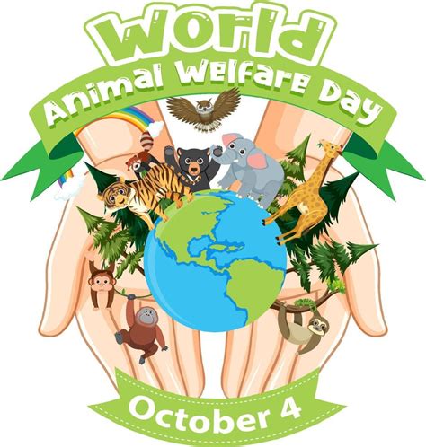 World Animal Welfare Day October 4 10420018 Vector Art At Vecteezy