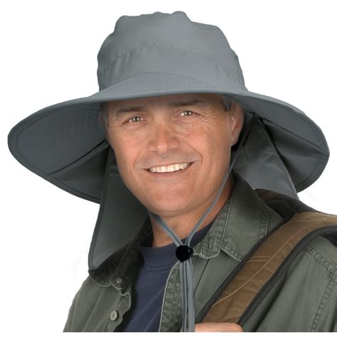 Sun Blocker Outdoor Sun Protection Fishing Cap With Neck Flap Wide Brim