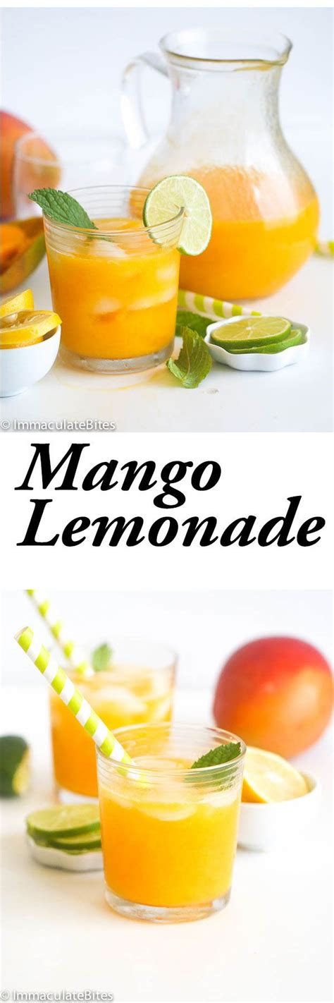 Mango Lemonade Recipe Mango Lemonade Lemonade And