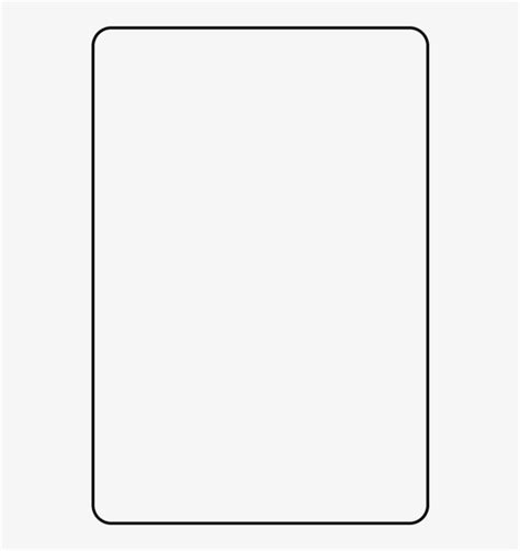 Measure the paper so that the size will be perfect to be grabbed. Blank Playing Card Template - Snap Frame Png Image With ...