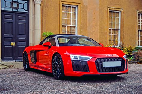 You can decide which cars look better or worse depending on their pretty, pink paint job. Audi R8 Hire | Sports Car Hire | Self Drive Car